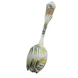Leaf Pattern Melamine  Salad Spoon Fork Utensil Outdoor Collection